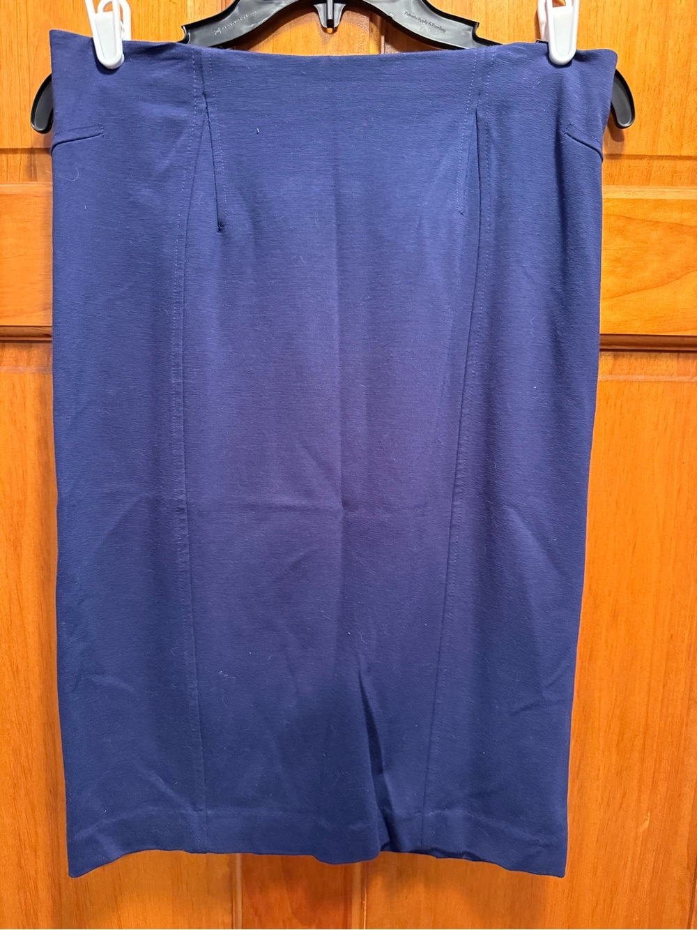Ann Taylor Navy Stretch Pencil Skirt